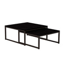 Mesa de Centro Quadrada Catarina Wood Preta